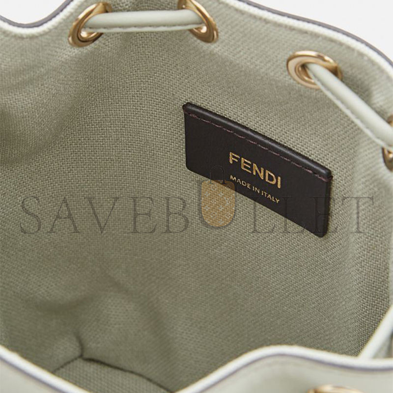 F**di embossed ff canvas mon tresor mini bag 8bs010anxdf1k3b (18*12*10cm)